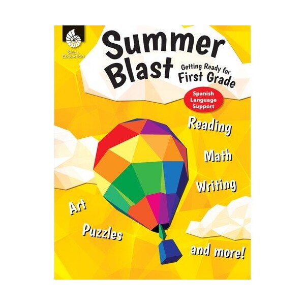 Shell Education Teacher Created Materials Book Set, Summer, Grade 1, Spanish, 8-1/2inWx1/4inLx11inH, MI SHL86126 - main